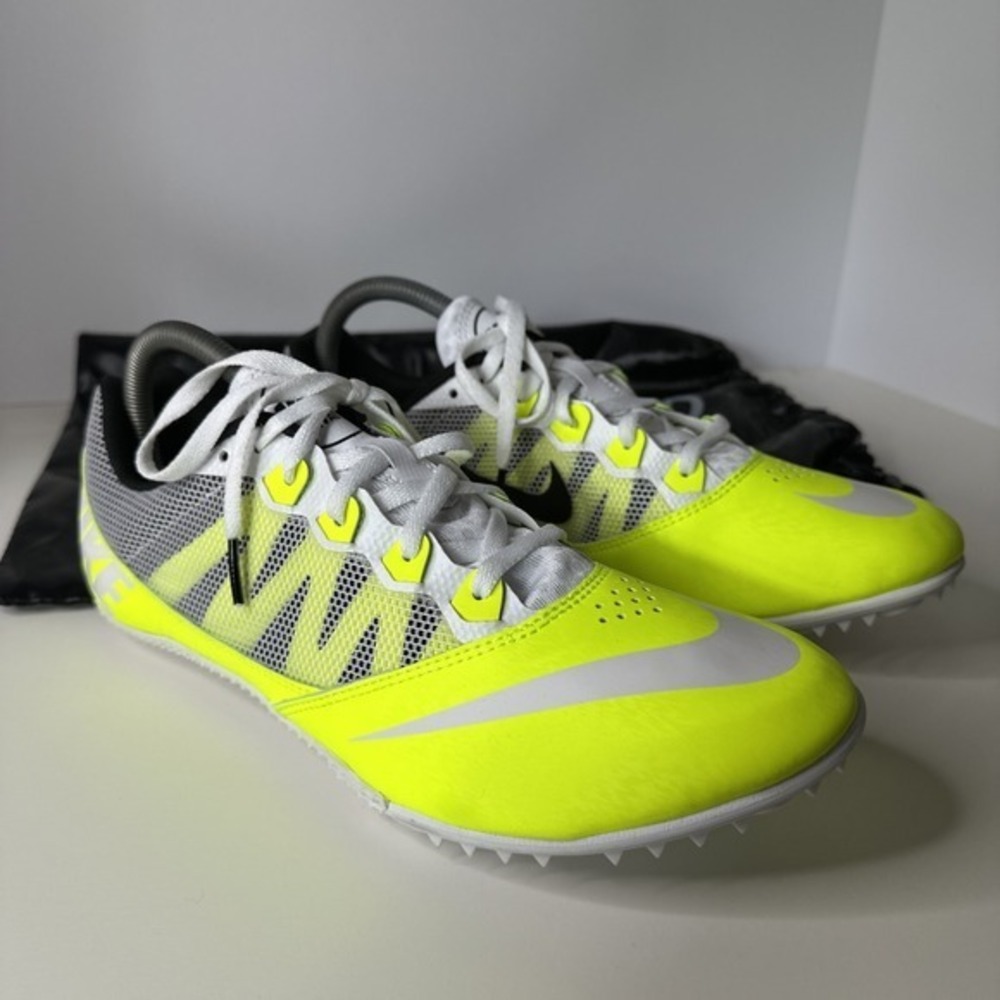 Men's NIKE RIVAL‎ S Track & Field Shoes Size 11.5. Neon Yellow Green New W/ Bag.